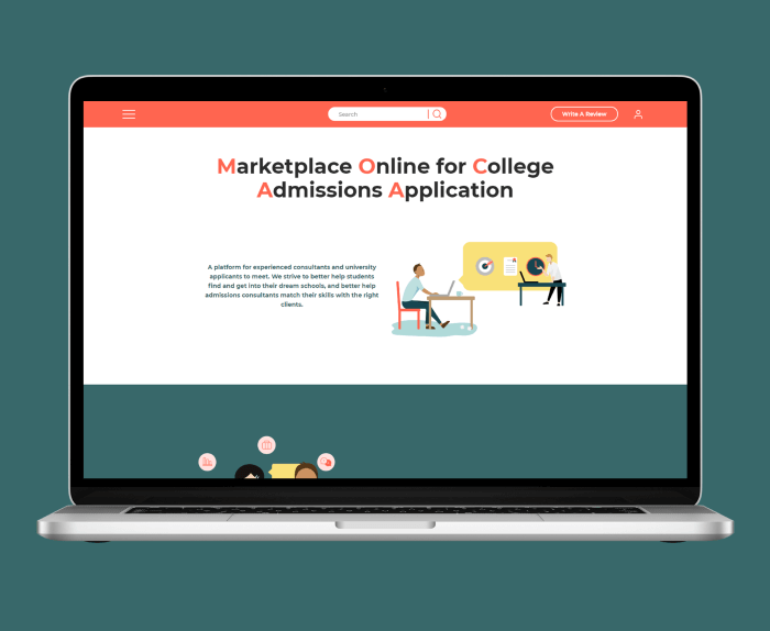 College Admission Marketplace Web Portal
