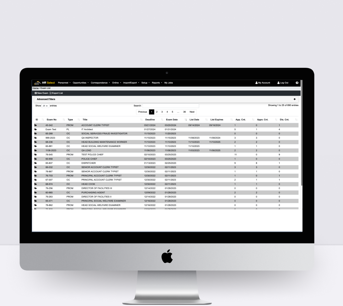 USA Civil Services Application Portal