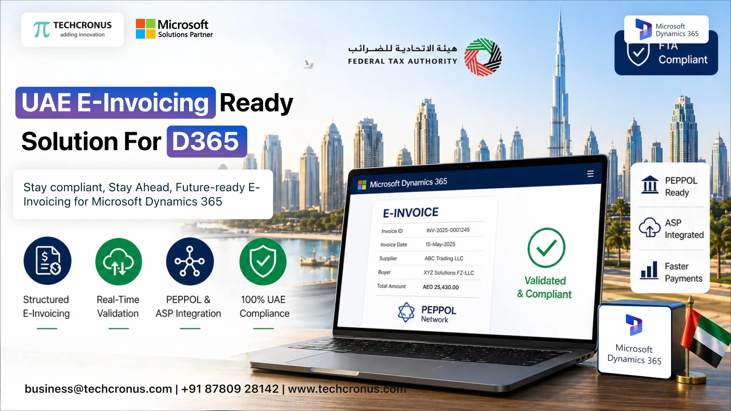 UAE E-Invoicing Ready Solution for D365 | Stay Compliant Today
