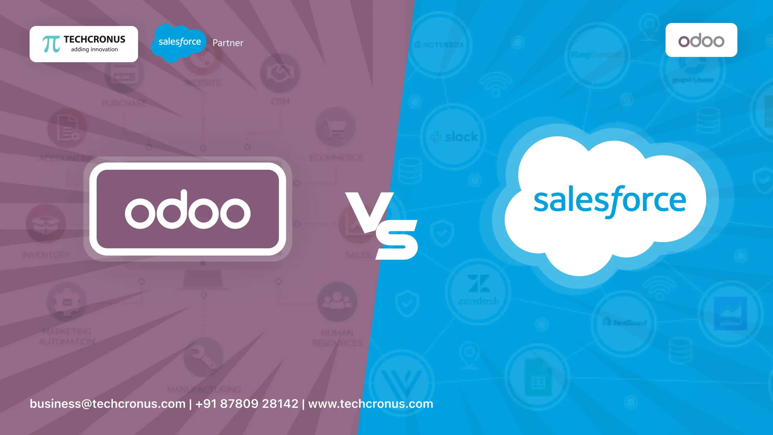 Odoo vs Salesforce: A CRM software comparison