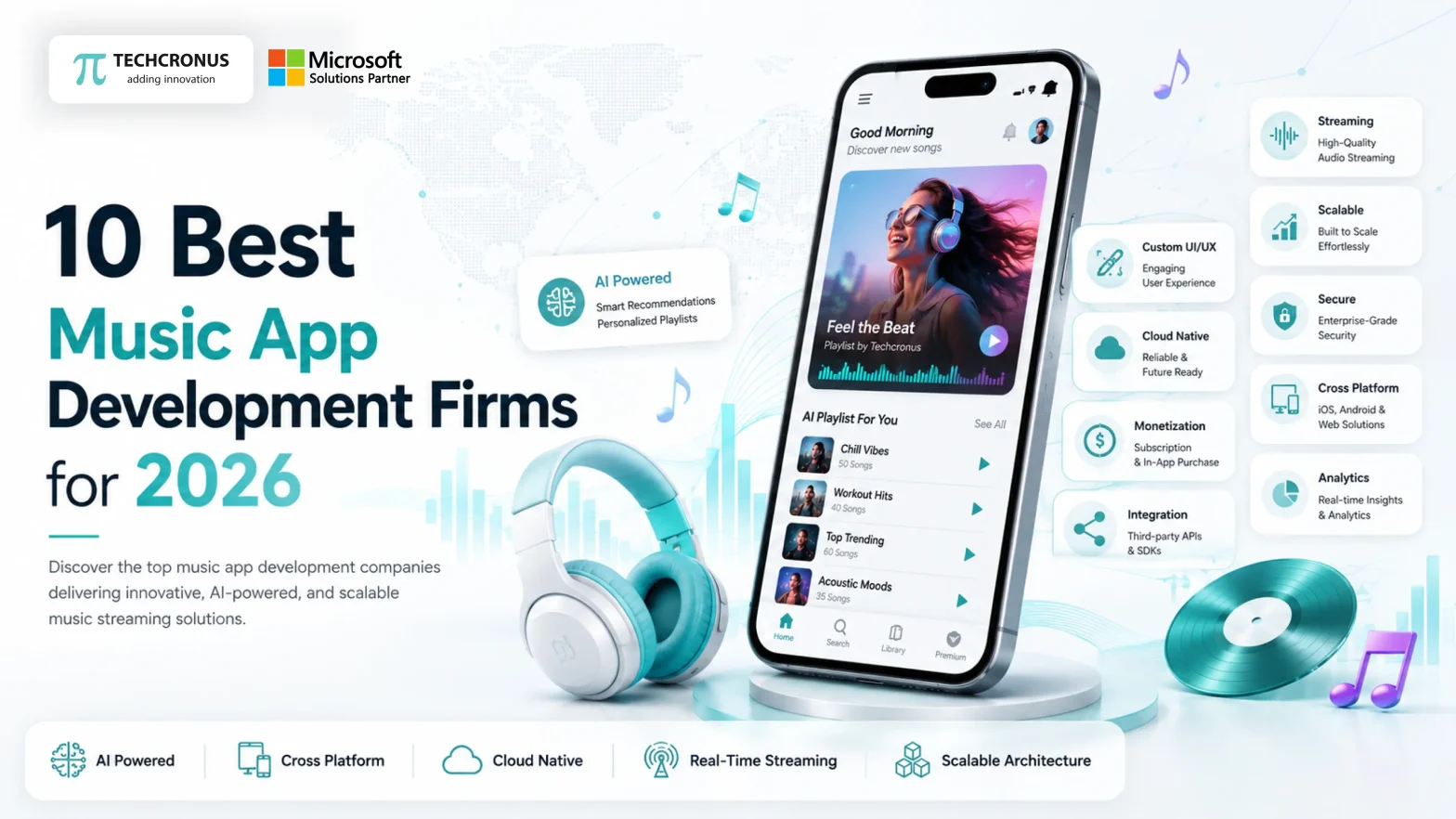 10 Best Music App Development Firms for 2026